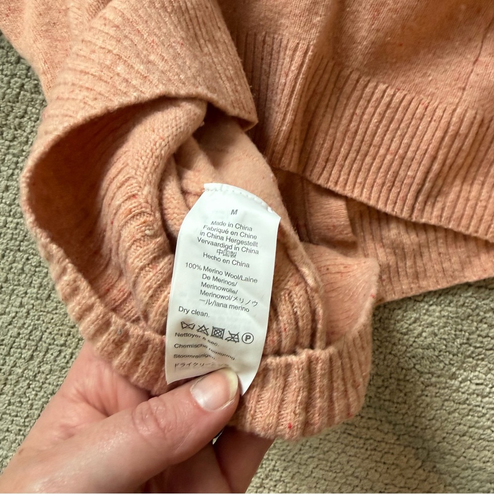 Madewell Pink Cardigan Sweater, Size M - Picture 5 of 7